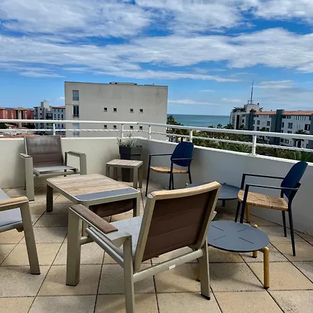 Апартаменти Bleu Prestige - Penthouse Vue -terrasse -plage 100m -cap D'agde - Histoire De Cles *