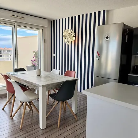 Bleu Prestige - Penthouse Vue -terrasse -plage 100m -cap D'agde - Histoire De Cles דירה אגדה